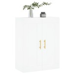 vidaXL Dulap montat pe perete, alb, 69,5x34x90 cm, lemn prelucrat vidaXL Dulap montat pe perete, alb, 69,5x34x90 cm, lemn prelucrat
