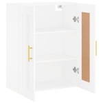 vidaXL Dulap montat pe perete, alb, 69,5x34x90 cm, lemn prelucrat vidaXL Dulap montat pe perete, alb, 69,5x34x90 cm, lemn prelucrat