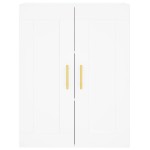 vidaXL Dulap montat pe perete, alb, 69,5x34x90 cm, lemn prelucrat vidaXL Dulap montat pe perete, alb, 69,5x34x90 cm, lemn prelucrat