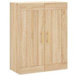 vidaXL Dulap TV pe perete stejar sonoma, 69,5x34x90 cm, lemn prelucrat
