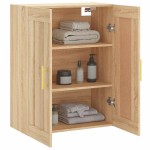 vidaXL Dulap TV pe perete stejar sonoma, 69,5x34x90 cm, lemn prelucrat