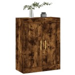 vidaXL Dulap pe perete, stejar afumat, 69,5x34x90 cm, lemn prelucrat