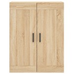 vidaXL Dulap TV pe perete stejar sonoma, 69,5x34x90 cm, lemn prelucrat