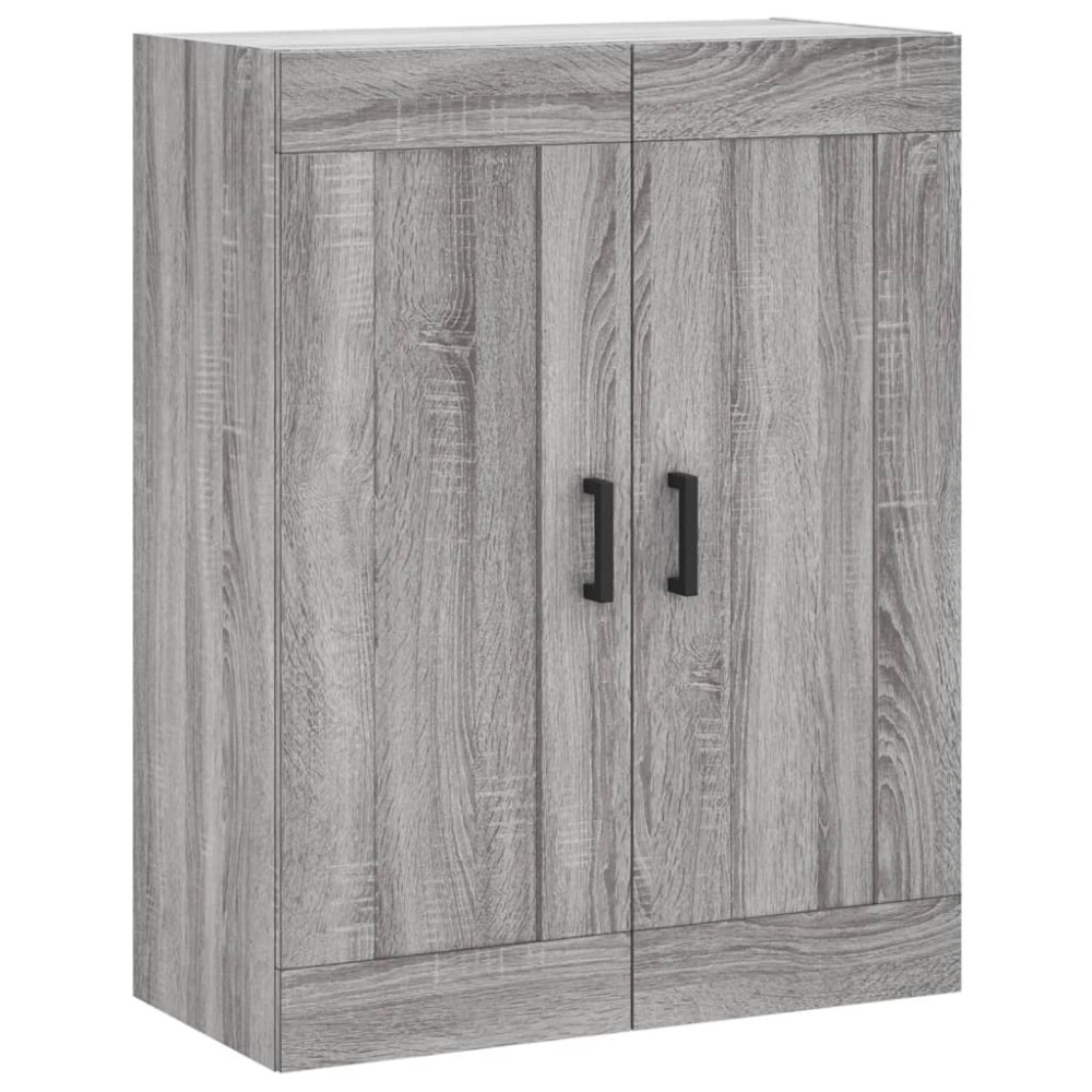 vidaXL Dulap pe perete, sonoma gri, 69,5x34x90 cm, lemn prelucrat