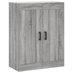vidaXL Dulap pe perete, sonoma gri, 69,5x34x90 cm, lemn prelucrat