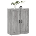 vidaXL Dulap pe perete, sonoma gri, 69,5x34x90 cm, lemn prelucrat
