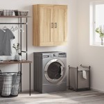 vidaXL Dulap TV pe perete stejar sonoma, 69,5x34x90 cm, lemn prelucrat