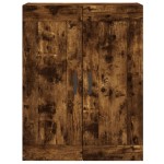vidaXL Dulap pe perete, stejar afumat, 69,5x34x90 cm, lemn prelucrat