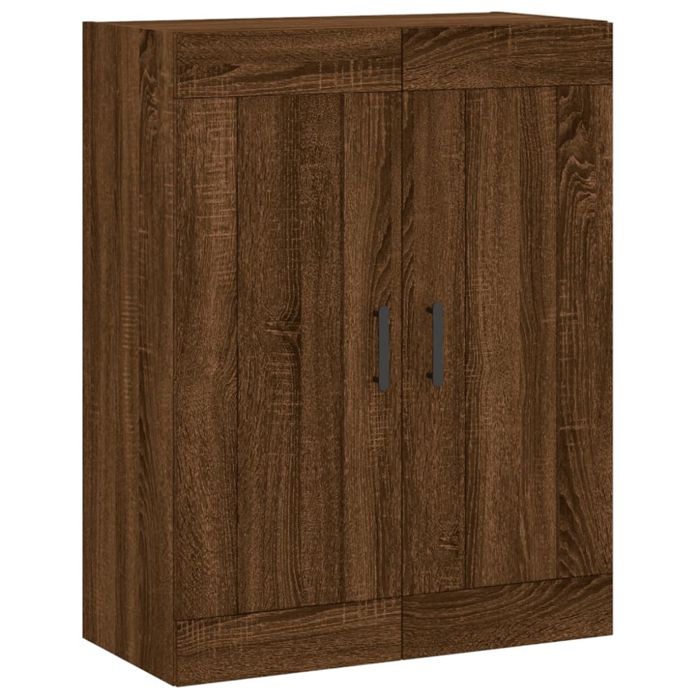 vidaXL Dulap pe perete, stejar maro, 69,5x34x90 cm, lemn prelucrat