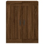 vidaXL Dulap pe perete, stejar maro, 69,5x34x90 cm, lemn prelucrat