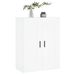 vidaXL Dulap montat pe perete, alb, 69,5x34x90 cm, lemn prelucrat
