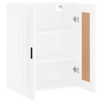 vidaXL Dulap montat pe perete, alb, 69,5x34x90 cm, lemn prelucrat