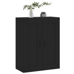 vidaXL Dulap montat pe perete, negru, 69,5x34x90 cm, lemn prelucrat