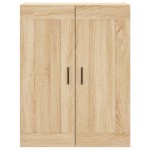 vidaXL Dulap TV pe perete stejar sonoma, 69,5x34x90 cm, lemn prelucrat