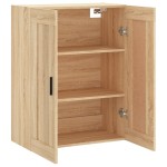 vidaXL Dulap TV pe perete stejar sonoma, 69,5x34x90 cm, lemn prelucrat