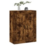 vidaXL Dulap pe perete, stejar afumat, 69,5x34x90 cm, lemn prelucrat