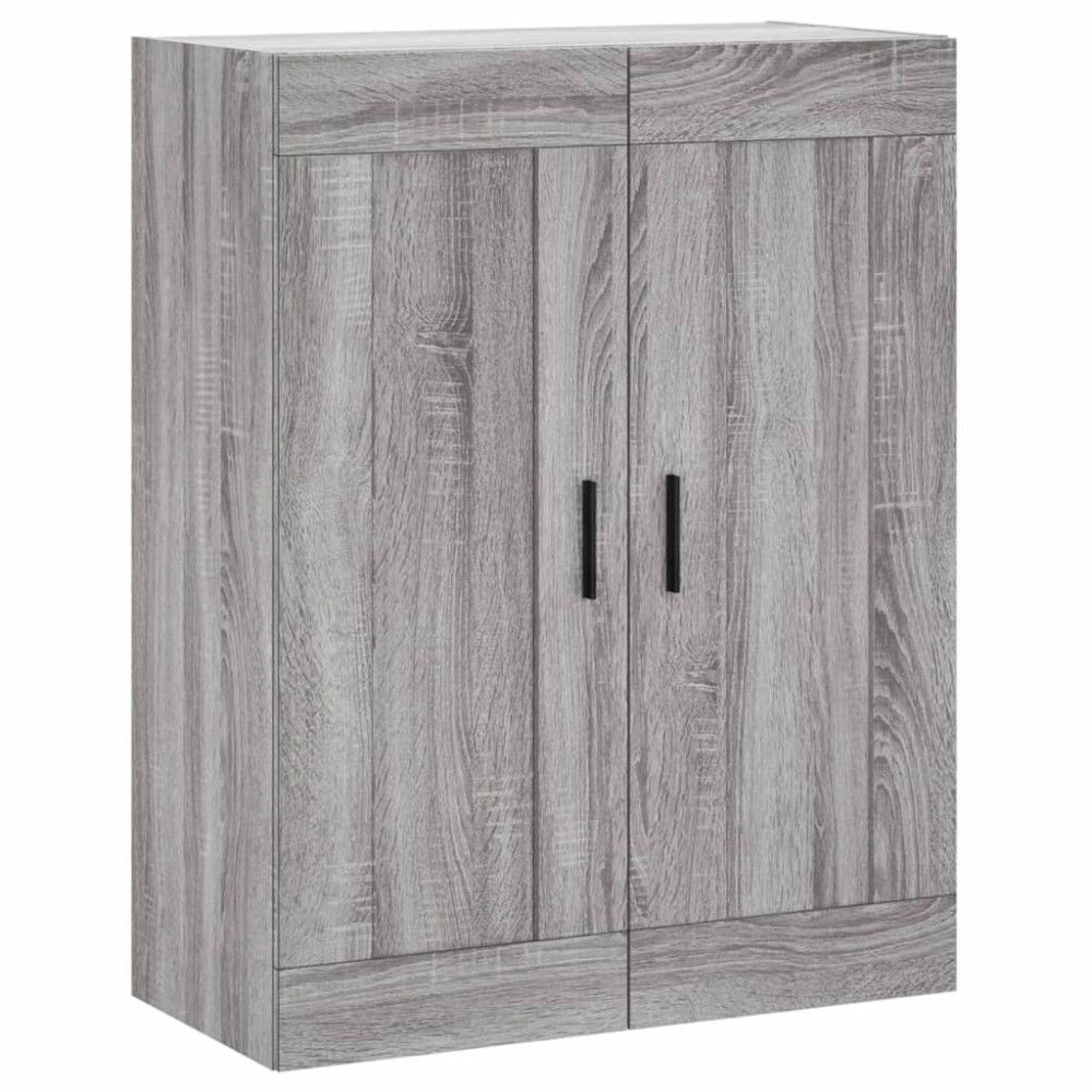 vidaXL Dulap pe perete, sonoma gri, 69,5x34x90 cm, lemn prelucrat