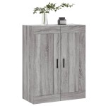 vidaXL Dulap pe perete, sonoma gri, 69,5x34x90 cm, lemn prelucrat