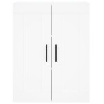 vidaXL Dulap montat pe perete, alb, 69,5x34x90 cm, lemn prelucrat