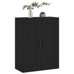 vidaXL Dulap montat pe perete, negru, 69,5x34x90 cm, lemn prelucrat