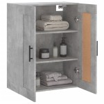 vidaXL Dulap pe perete, gri beton, 69,5x34x90 cm, lemn prelucrat