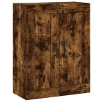 vidaXL Dulap pe perete, stejar afumat, 69,5x34x90 cm, lemn prelucrat