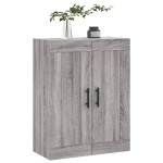 vidaXL Dulap pe perete, sonoma gri, 69,5x34x90 cm, lemn prelucrat
