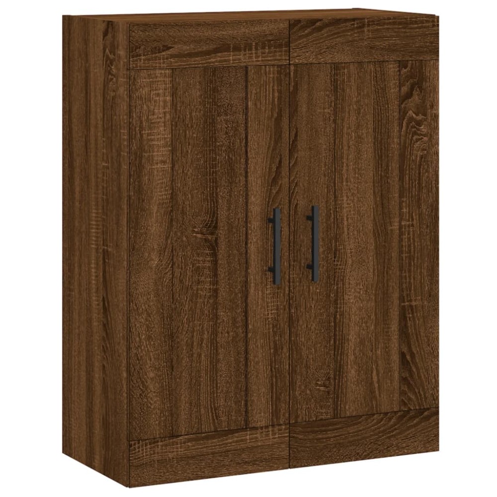 vidaXL Dulap pe perete, stejar maro, 69,5x34x90 cm, lemn prelucrat