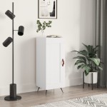 vidaXL Servantă, alb, 34,5x34x90 cm, lemn compozit vidaXL Servantă, alb, 34,5x34x90 cm, lemn compozit