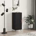 vidaXL Servantă, negru, 34,5x34x90 cm, lemn compozit vidaXL Servantă, negru, 34,5x34x90 cm, lemn compozit