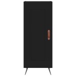 vidaXL Servantă, negru, 34,5x34x90 cm, lemn compozit vidaXL Servantă, negru, 34,5x34x90 cm, lemn compozit