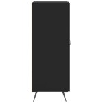 vidaXL Servantă, negru, 34,5x34x90 cm, lemn compozit vidaXL Servantă, negru, 34,5x34x90 cm, lemn compozit