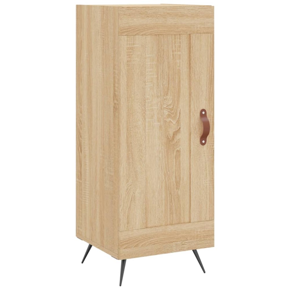 vidaXL Servantă, stejar sonoma, 34,5x34x90 cm, lemn compozit