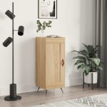 vidaXL Servantă, stejar sonoma, 34,5x34x90 cm, lemn compozit vidaXL Servantă, stejar sonoma, 34,5x34x90 cm, lemn compozit
