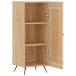 vidaXL Servantă, stejar sonoma, 34,5x34x90 cm, lemn compozit vidaXL Servantă, stejar sonoma, 34,5x34x90 cm, lemn compozit