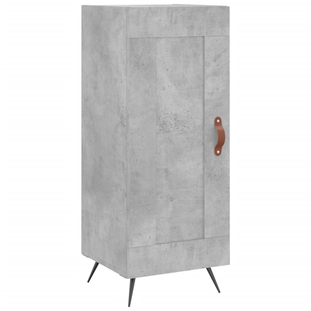vidaXL Servantă, gri beton, 34,5x34x90 cm, lemn compozit