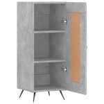 vidaXL Servantă, gri beton, 34,5x34x90 cm, lemn compozit vidaXL Servantă, gri beton, 34,5x34x90 cm, lemn compozit