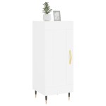 vidaXL Servantă, alb, 34,5x34x90 cm, lemn compozit vidaXL Servantă, alb, 34,5x34x90 cm, lemn compozit