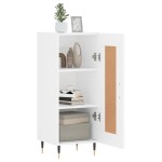 vidaXL Servantă, alb, 34,5x34x90 cm, lemn compozit vidaXL Servantă, alb, 34,5x34x90 cm, lemn compozit