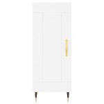 vidaXL Servantă, alb, 34,5x34x90 cm, lemn compozit vidaXL Servantă, alb, 34,5x34x90 cm, lemn compozit