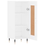 vidaXL Servantă, alb, 34,5x34x90 cm, lemn compozit vidaXL Servantă, alb, 34,5x34x90 cm, lemn compozit