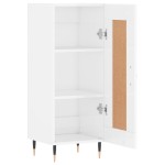 vidaXL Servantă, alb extralucios, 34,5x34x90 cm, lemn compozit vidaXL Servantă, alb extralucios, 34,5x34x90 cm, lemn compozit
