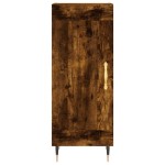 vidaXL Servantă, stejar fumuriu, 34,5x34x90 cm, lemn compozit vidaXL Servantă, stejar fumuriu, 34,5x34x90 cm, lemn compozit