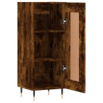 vidaXL Servantă, stejar fumuriu, 34,5x34x90 cm, lemn compozit vidaXL Servantă, stejar fumuriu, 34,5x34x90 cm, lemn compozit