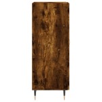 vidaXL Servantă, stejar fumuriu, 34,5x34x90 cm, lemn compozit vidaXL Servantă, stejar fumuriu, 34,5x34x90 cm, lemn compozit