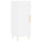 vidaXL Servantă, alb, 34,5x34x90 cm, lemn compozit vidaXL Servantă, alb, 34,5x34x90 cm, lemn compozit