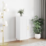 vidaXL Servantă, alb, 34,5x34x90 cm, lemn compozit vidaXL Servantă, alb, 34,5x34x90 cm, lemn compozit