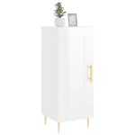 vidaXL Servantă, alb extralucios, 34,5x34x90 cm, lemn compozit vidaXL Servantă, alb extralucios, 34,5x34x90 cm, lemn compozit