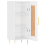 vidaXL Servantă, alb extralucios, 34,5x34x90 cm, lemn compozit vidaXL Servantă, alb extralucios, 34,5x34x90 cm, lemn compozit