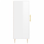 vidaXL Servantă, alb extralucios, 34,5x34x90 cm, lemn compozit vidaXL Servantă, alb extralucios, 34,5x34x90 cm, lemn compozit